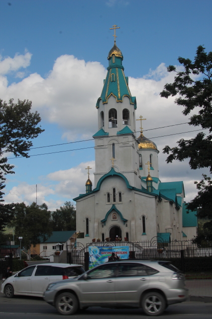 ホテル前のロシア正教会